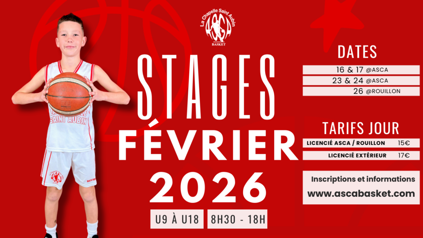 Programme des stages de Février 2026