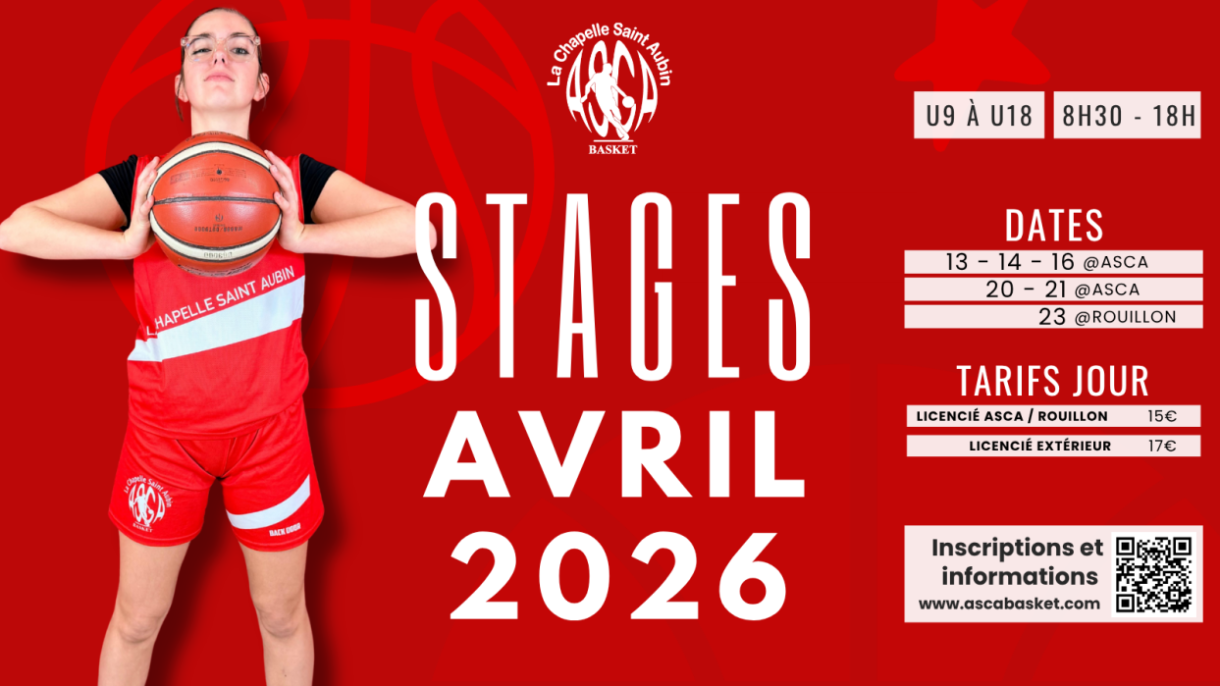 Programme des stages d'Avril 2026